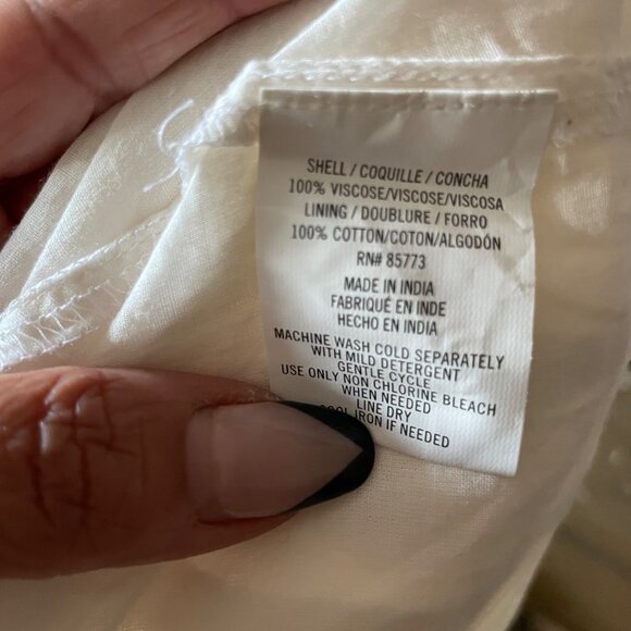 ONeill Womens White Textured Sleeveless Mini Dress With Ruffle Hem & Adjustable - Picture 7 of 7